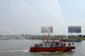 TP HCM tiếp nhận tàu chữa cháy hiện đại nhất Việt Nam