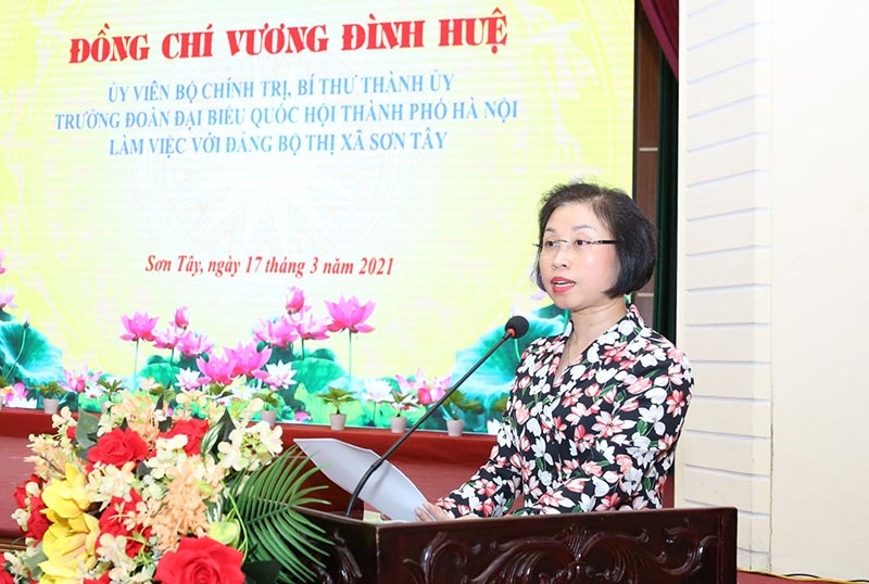 Bí thư Thành ủy Vương Đình Huệ: Thị xã Sơn Tây cần lấy văn hoá làm điểm tựa để khơi dậy tiềm năng cho phát triển