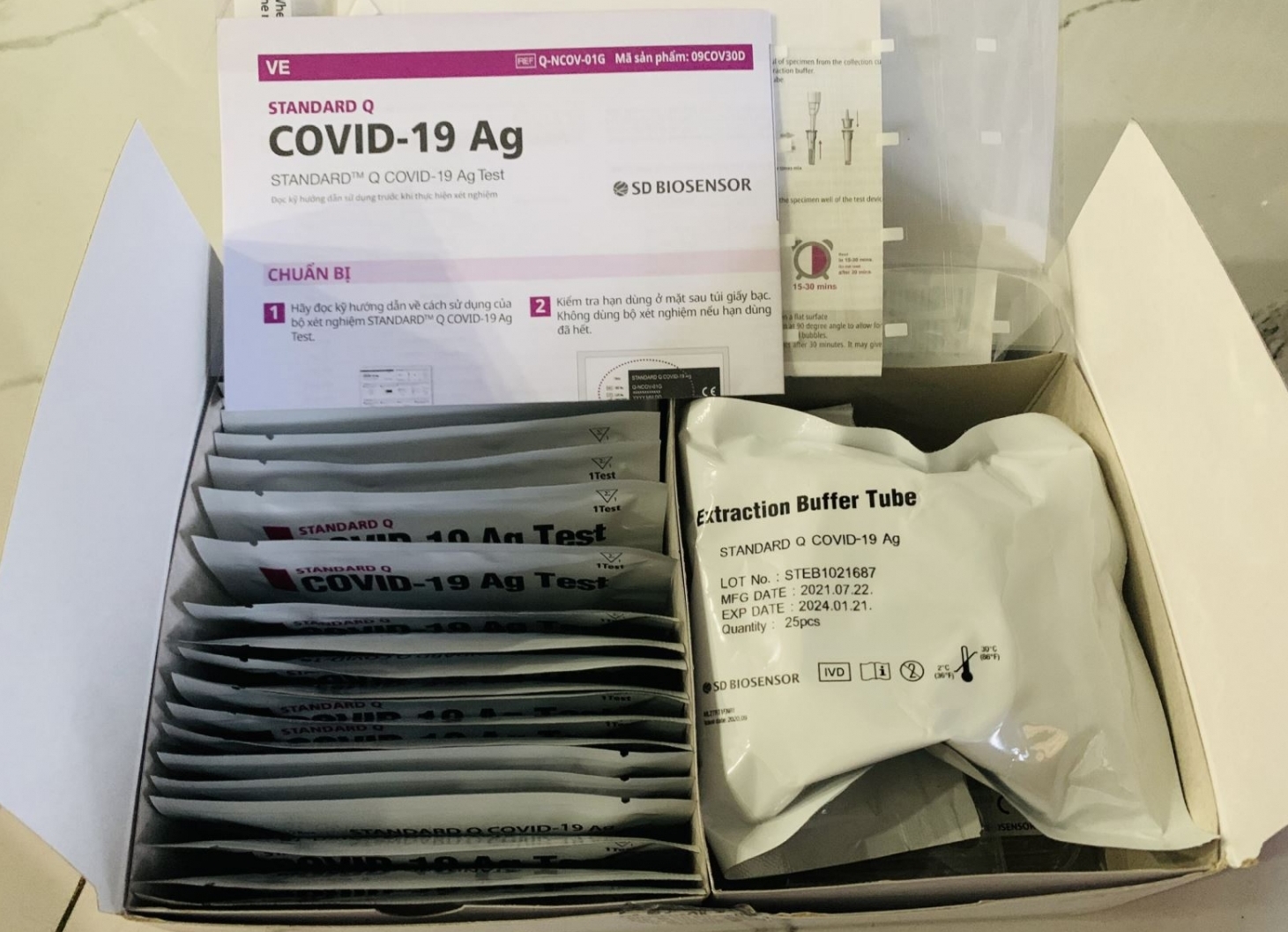 Bộ Y tế yêu cầu niêm yết giá kit test Covid-19