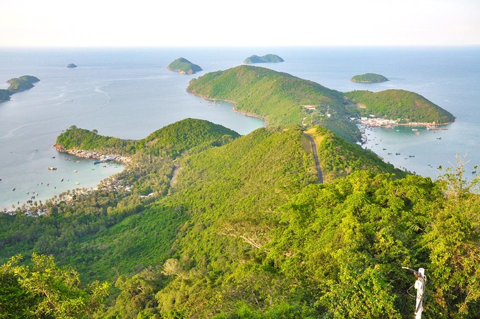 Một góc quần đảo Nam Du nhìn từ trên cao.