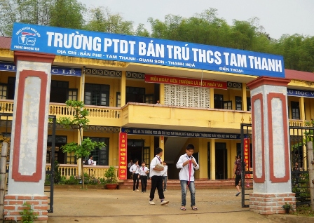 Trường Phổ thông dân tộc nội trú - Trường THCS Tam Thanh - nơi xảy ra hiện tượng lạ nói trên.
