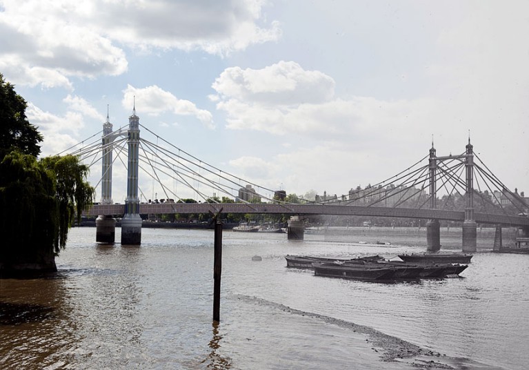 Cầu ở London qua ảnh ghép “xưa - nay”