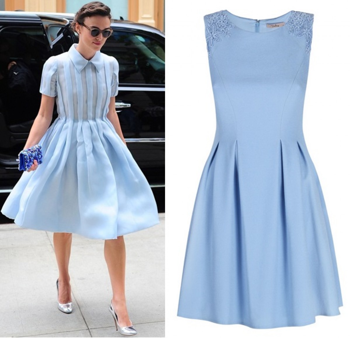 Khẳng định phong cách thời trang thanh lịch với váy xanh pastel