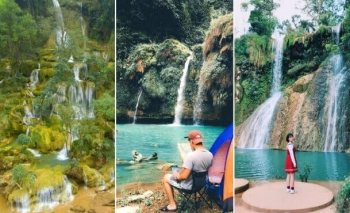 Chiêm ngưỡng vẻ đẹp của thác Dải Yếm - Mộc Châu