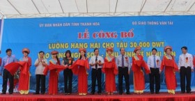 Lễ công bố luồng hàng hải cho tàu 30.000 DWT vào Cảng Nghi Sơn