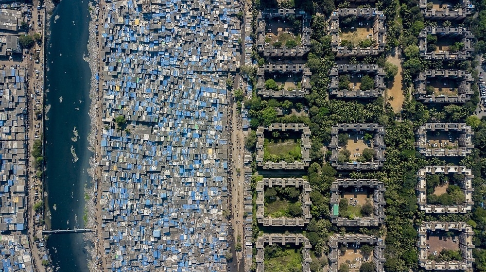"Hai thế giới" giàu - nghèo qua những bức ảnh chụp từ trên cao