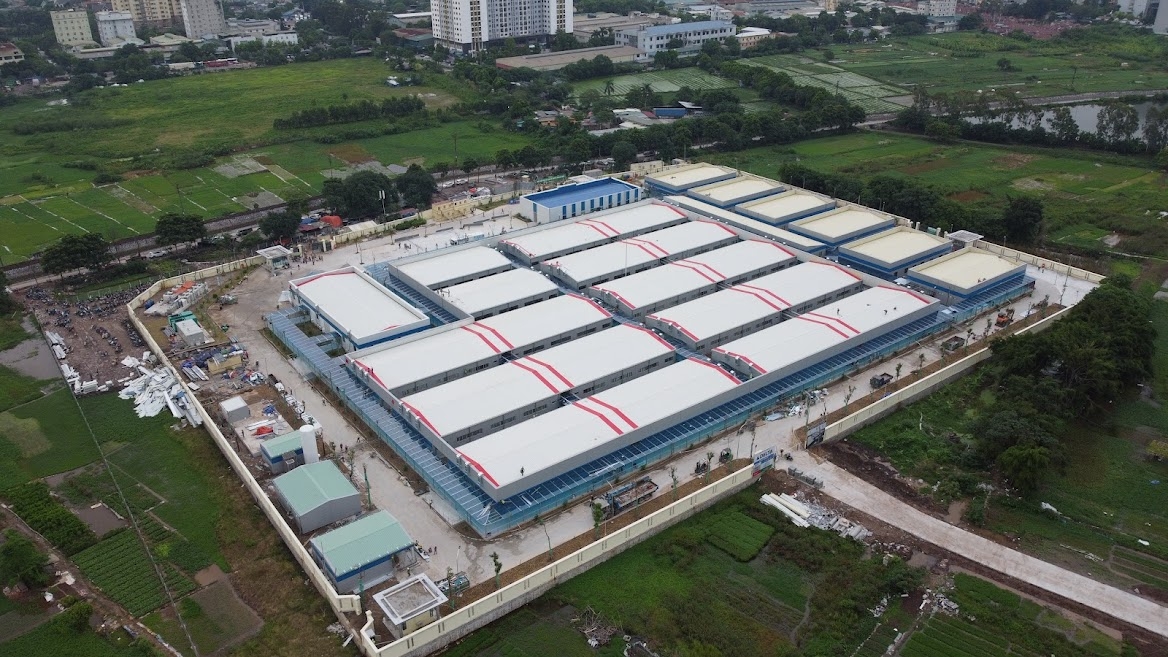 Hà Nội: Bệnh viện dã chiến Hoàng Mai “chạy nước rút” để hoàn thiện