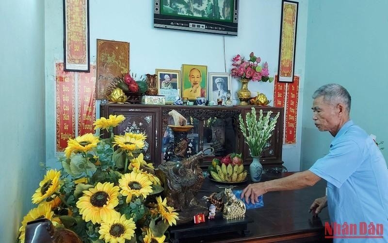 Mâm cơm giỗ Bác Hồ trong ngày Tết Độc lập ở Lệ Thủy Mâm cơm giỗ Bác Hồ trong ngày Tết Độc lập ở Lệ Thủy