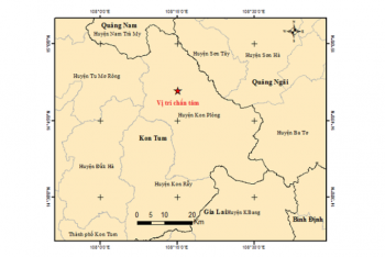 Hai trận động đất ở Kon Tum và biên giới gần Lai Châu