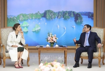 Thủ tướng Chính phủ Phạm Minh Chính tiếp Tổng Giám đốc UNESCO Audrey Azoulay