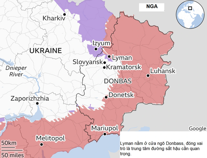 Quân đội Nga rút khỏi thị trấn chiến lược Lyman ở Đông Ukraine - 2