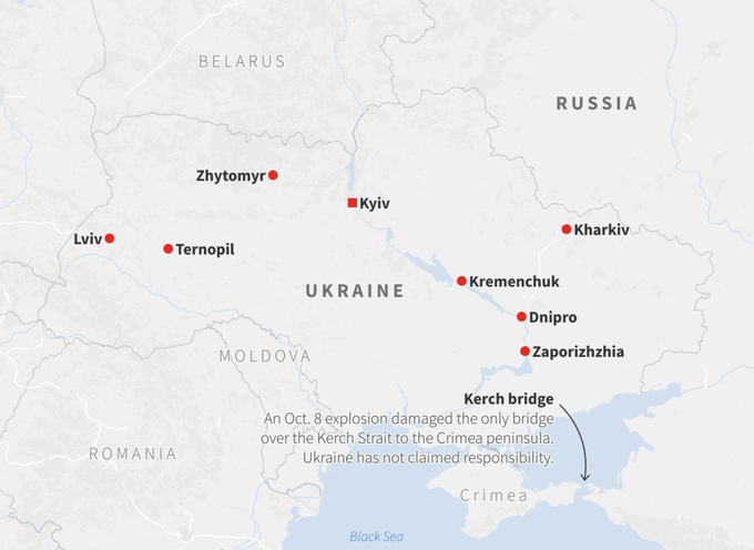Nổ lớn ở hàng loạt thành phố của Ukraine - 2