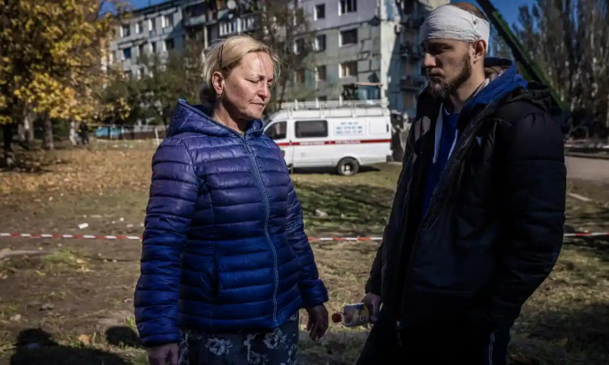 Cuộc sống dưới mưa tên lửa ở thành phố tiền tuyến Ukraine - 2