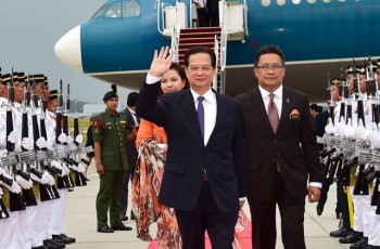 Thủ tướng Nguyễn Tấn Dũng tới Thủ đô Kuala Lumpur, Malaysia