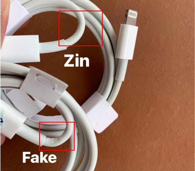 Cách phân biệt sạc nhanh chính hãng Apple với hàng nhái - 6