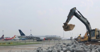 Sắp "giải cứu" xong đường băng sân bay Nội Bài theo "lệnh" khẩn cấp