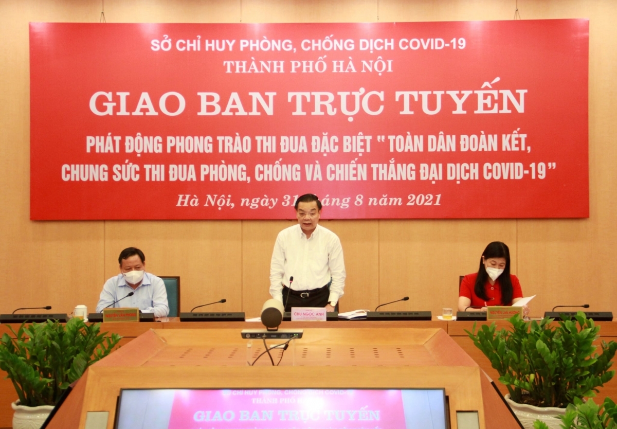 Ủy viên Trung ương Đảng, Chủ tịch UBND, Chủ tịch Hội đồng Thi đua - Khen thưởng TP Hà Nội Chu Ngọc Anh phát động thi đua