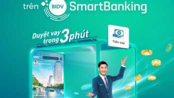 Vay online trong 1 phút và nhiều tính năng mới trên BIDV SmartBanking