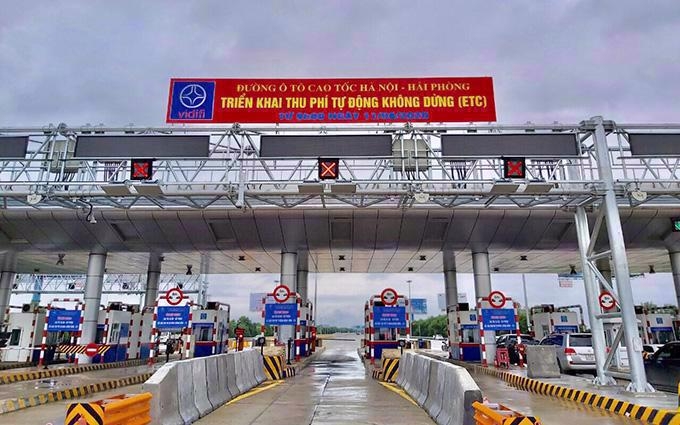 Từ 5/5/2022, chỉ áp dụng thu phí không dừng ETC trên cao tốc Hà Nội- Hải Phòng