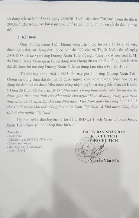 Huyện Thạch Hà (Hà Tĩnh): Cần xem xét nguyện vọng của thân nhân liệt sỹ Dương Văn Nuôi