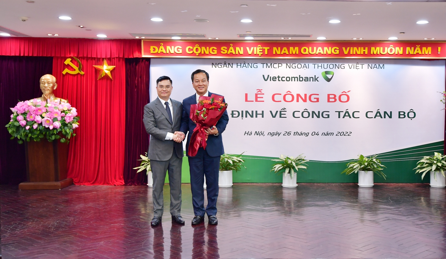 Vietcombank công bố quyết định nhân sự lãnh đạo cấp cao tại Trụ sở chính