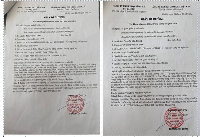 Hà Nội: Công an quận Bắc Từ Liêm khởi tố hình sự đối tượng làm giả giấy đi đường
