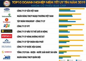 Những doanh nghiệp niêm yết nào lọt top 10 năm 2019?