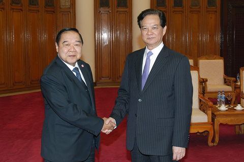 Thủ tướng tiếp Phó Thủ tướng, Bộ trưởng Quốc phòng Thái Lan