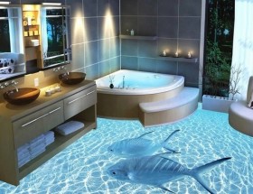 Ngắm những phòng tắm 3D “siêu ảo”