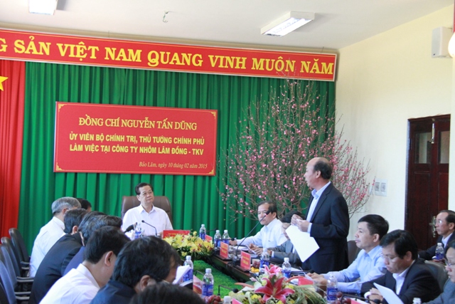 Thủ tướng Nguyễn Tấn Dũng kiểm tra dự án Bauxite – Alumin 