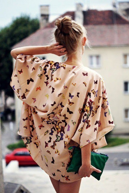 Sành điệu với áo khoác Kimono