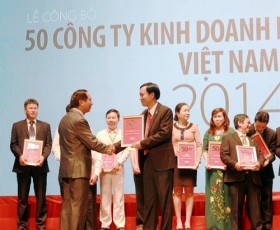 8 đơn vị PVN vào TOP 50 công ty kinh doanh hiệu quả nhất Việt Nam 2014