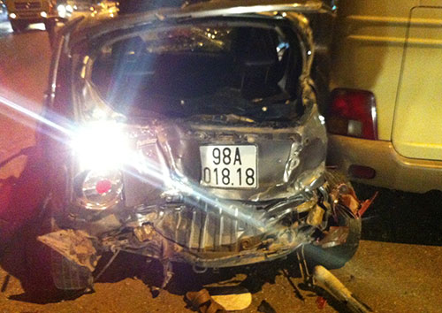 Bắc Giang: Tai nạn liên hoàn trên quốc lộ 1A