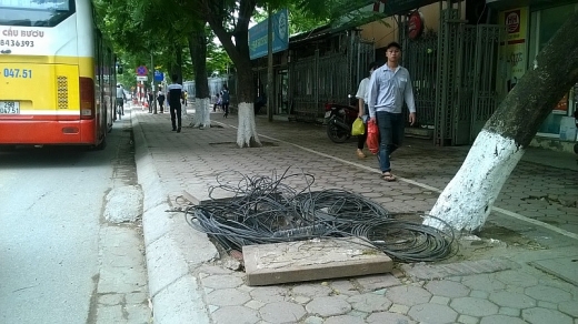 chum anh nhung cai bay tren via he ha noi