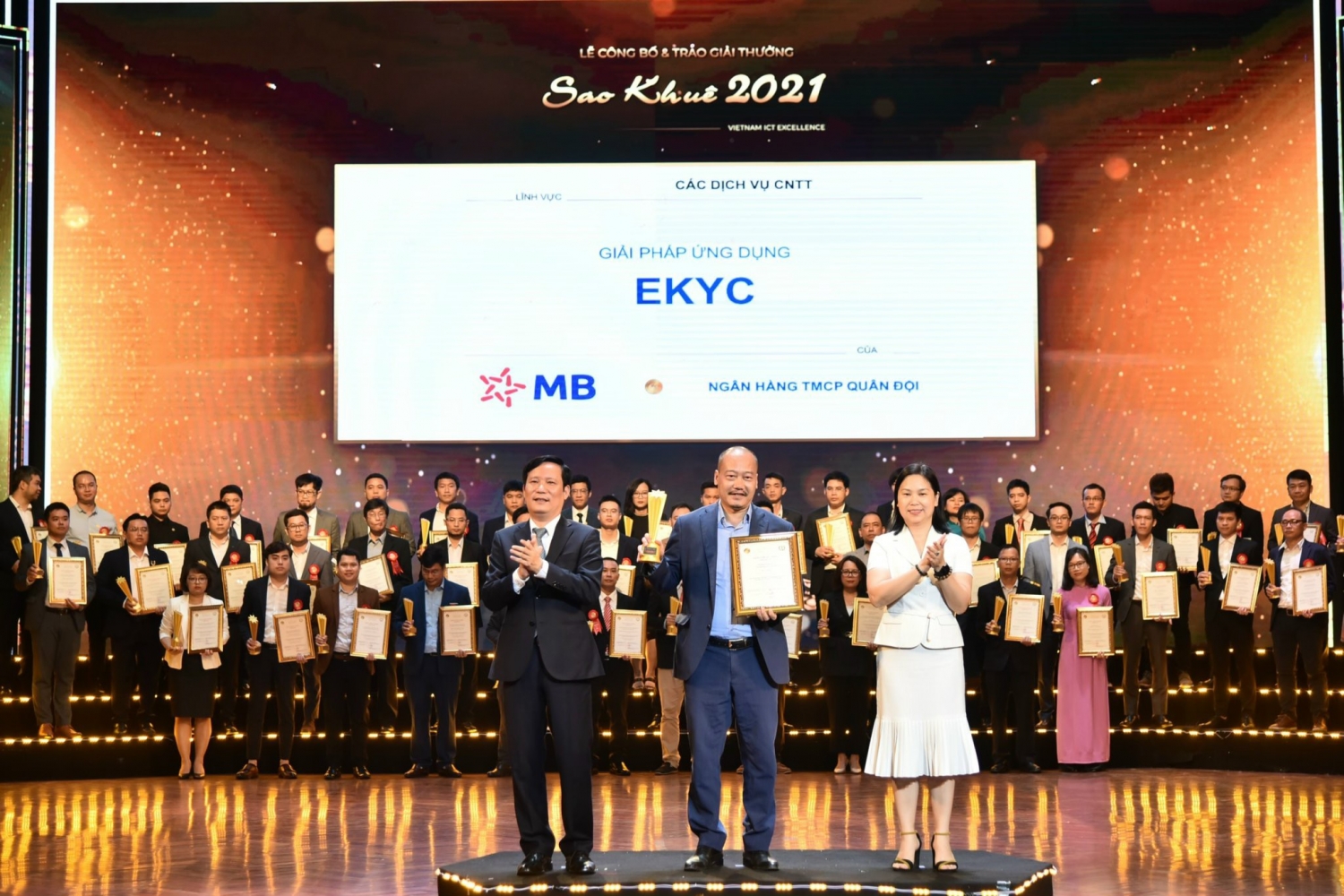 Giải pháp eKYC của MB xuất sắc giành giải thưởng “Sao Khuê 2021”
