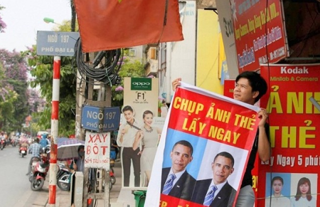 [Chùm ảnh] Chuyện vui dịp Tổng thống Mỹ thăm Việt Nam