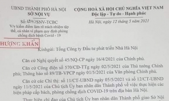 Văn bản "thượng khẩn" của Hà Nội yêu cầu xử lý Giám đốc Hacinco