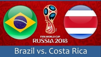 Lịch thi đấu bóng đá World Cup ngày 22/6: Brazil đấu Costa Rica