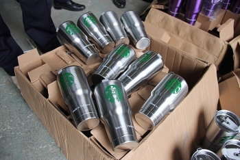 Lạng Sơn: Thu giữ 8.400 chiếc cốc giữ nhiệt nghi giả nhãn hiệu Thái Lan