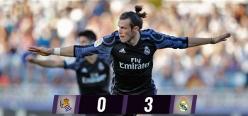 Gareth Bale nổ súng, Real Madrid thắng đậm tại tử địa Anoeta