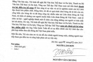 Cơ quan điều tra vào cuộc vụ nghi án hối lộ ở VFF