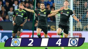 Thua đậm 4-2 Chelsea, Leicester bị loại khỏi Cúp Liên đoàn