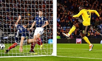Hazard và Lukaku ghi bàn, Bỉ đè bẹp Scotland