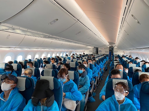 Chuyên gia nói về khả năng lây nhiễm chéo trên máy bay
