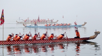 Hơn 30 đội tranh tài tại Lễ hội bơi chải thuyền rồng Hà Nội 2019