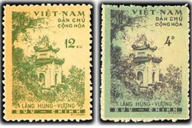 “Giỗ Tổ Hùng Vương” qua tem bưu chính