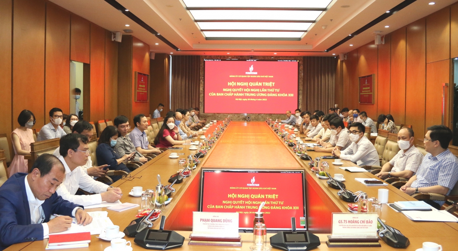 Đảng ủy Cơ quan Tập đoàn Dầu khí Việt Nam quán triệt Nghị quyết Hội nghị lần thứ tư của BCH Trung ương Đảng khóa XIII