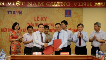 PVN và TTXVN ký thỏa thuận hợp tác truyền thông
