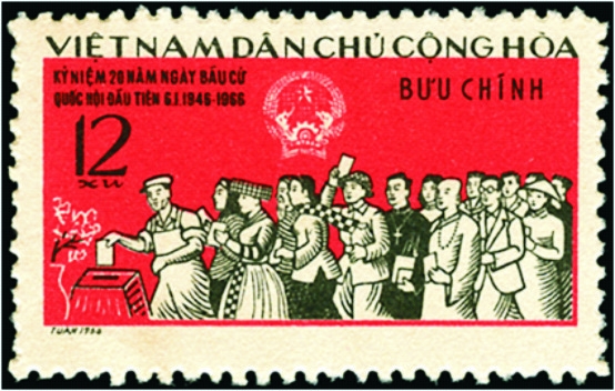 Bầu cử Quốc hội trên tem bưu chính