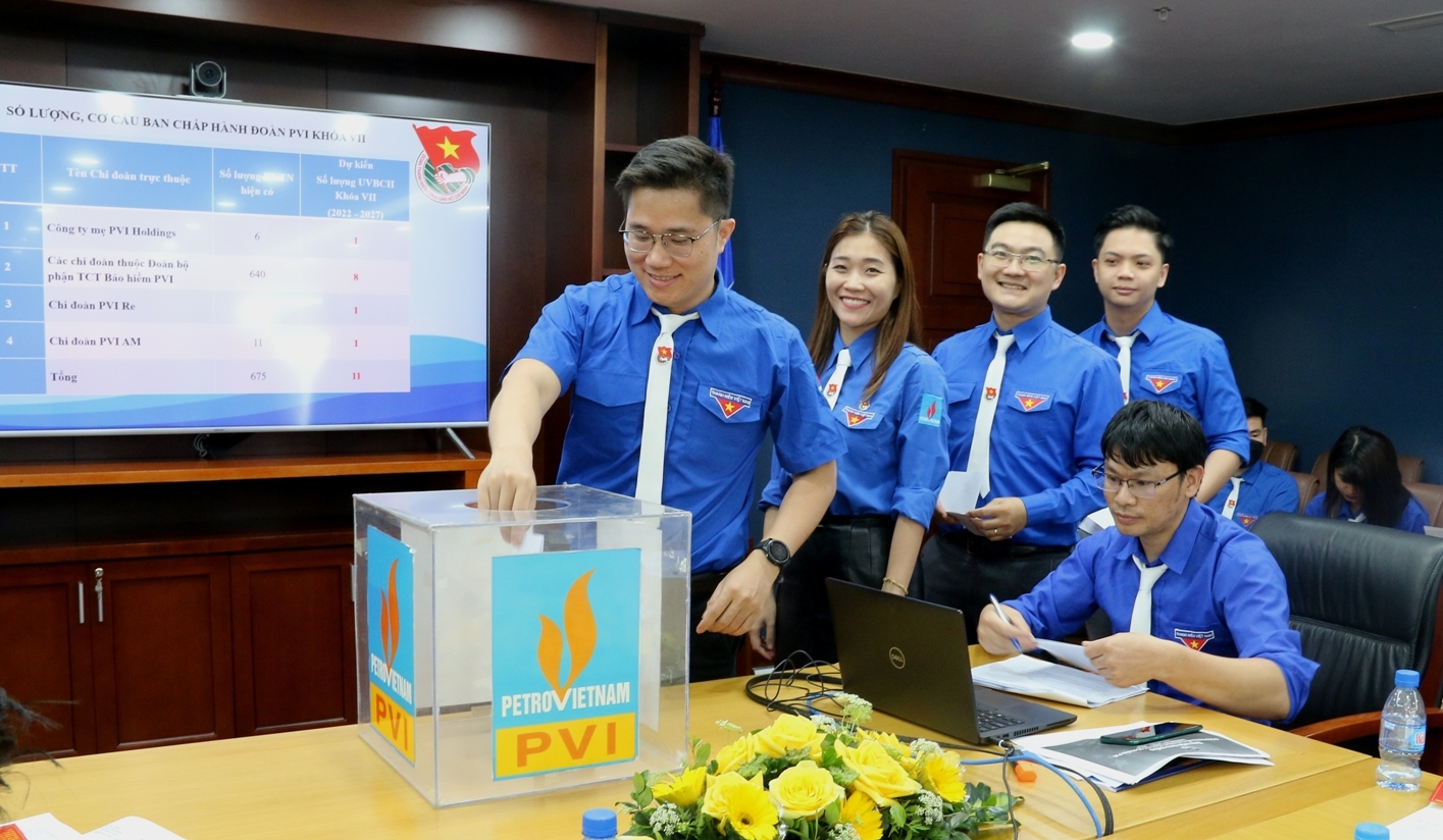Đoàn Thanh niên PVI tổ chức thành công Đại hội Đại biểu lần thứ VII, nhiệm kỳ 2022 – 2027